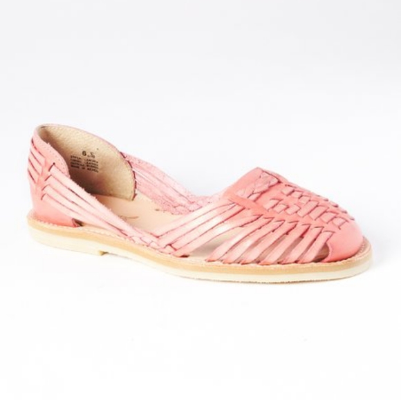 Redhawk Salmon Hand-Sewn Leather Huaraches Sand - Picture 2 of 6